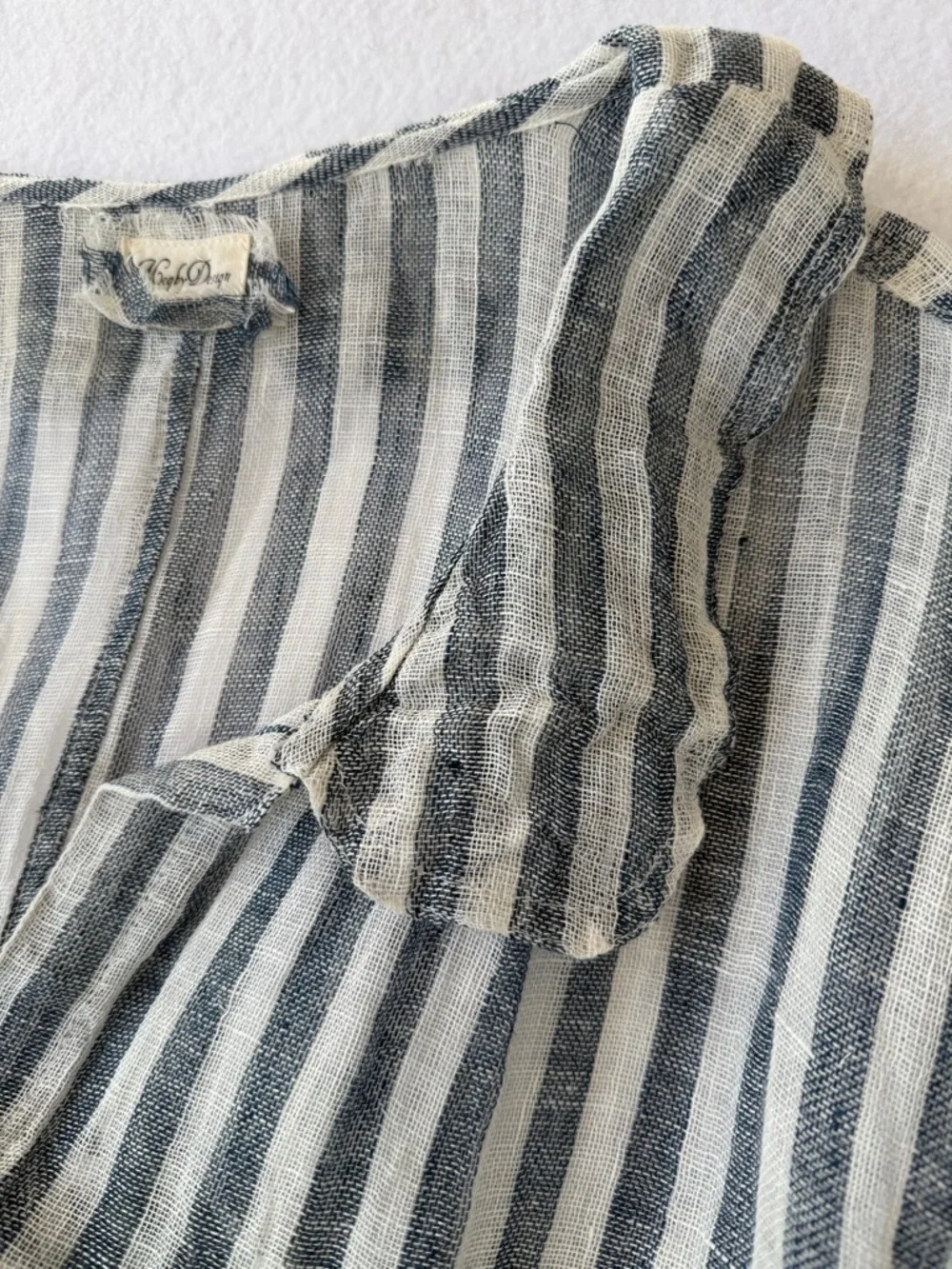 MegbyDesign Linen Stripe Tunic Dress size OS - Picture 3 of 5